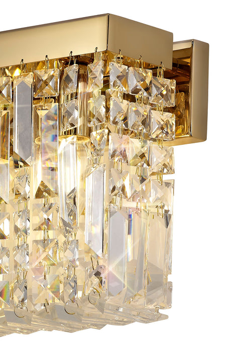 Zula Rectangular 2 Light Small Wall Lamp